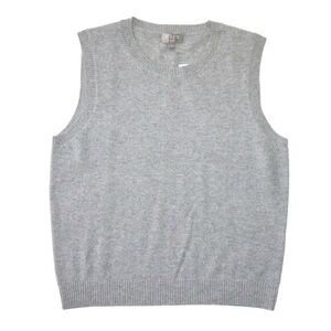 J. Crew Cashmere Light Gray Vest